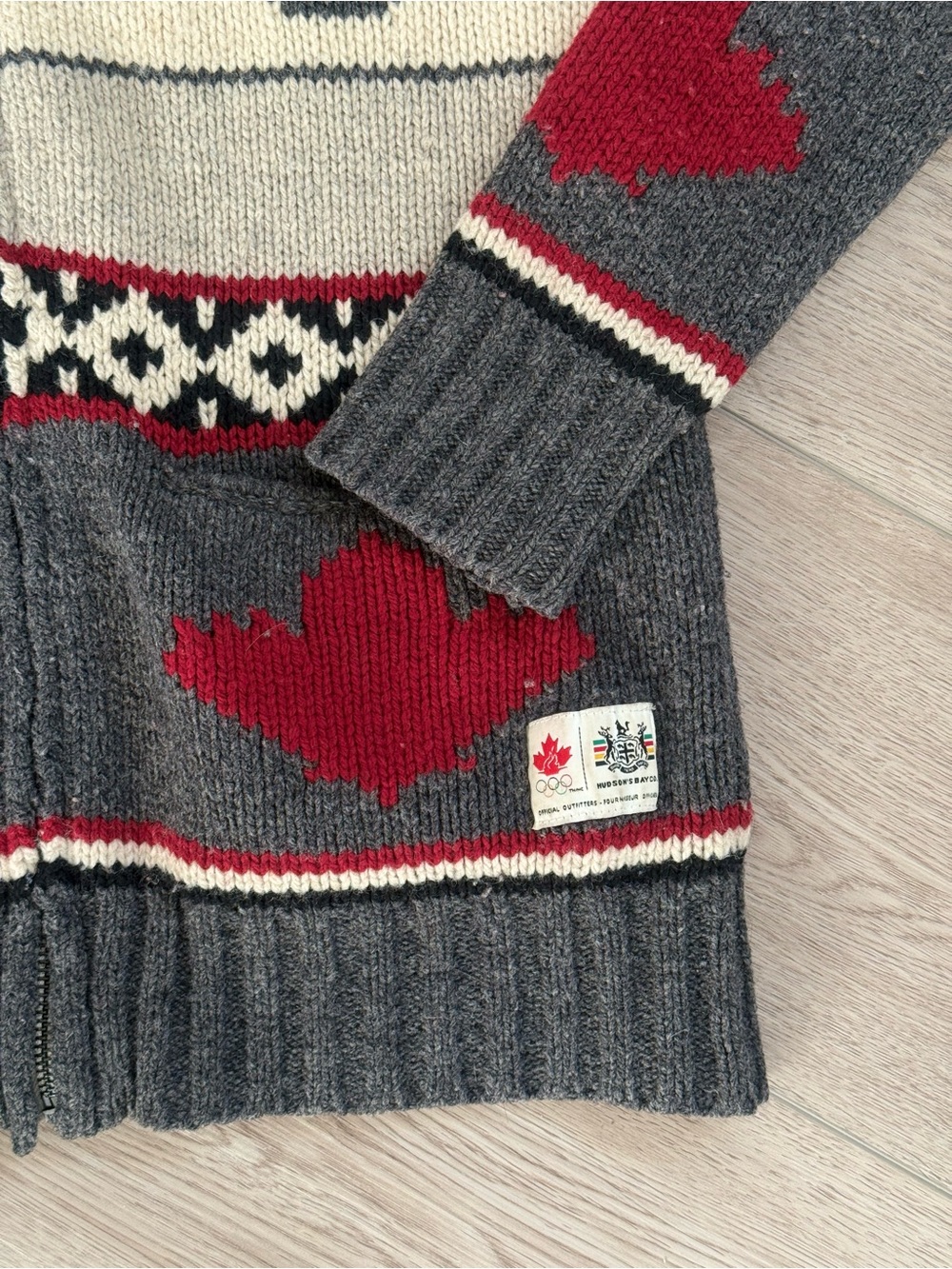Hudson’s Bay company official Olympic Pattern Sweater Canada 🫎 Moose - Picture 5 of 7